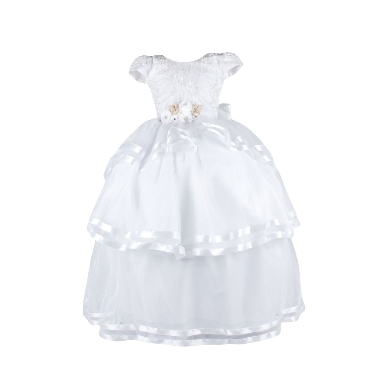Vestido Primera Comunión Doble Glitter