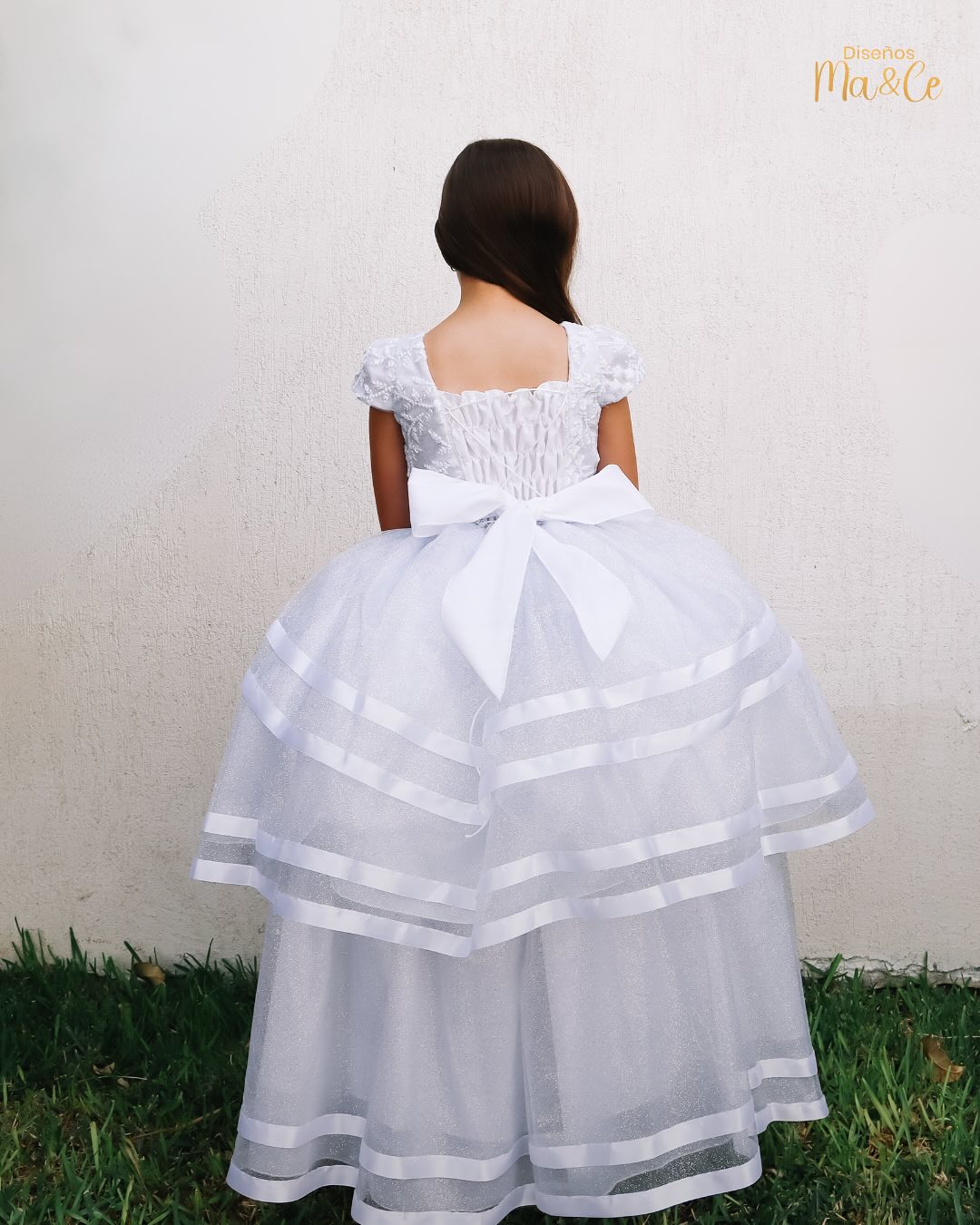 Vestido Primera Comunión Doble Glitter