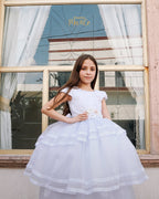 Vestido Primera Comunión Doble Glitter