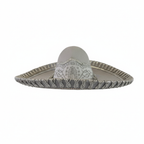 Sombrero Charro Blanco Plata/Virgen